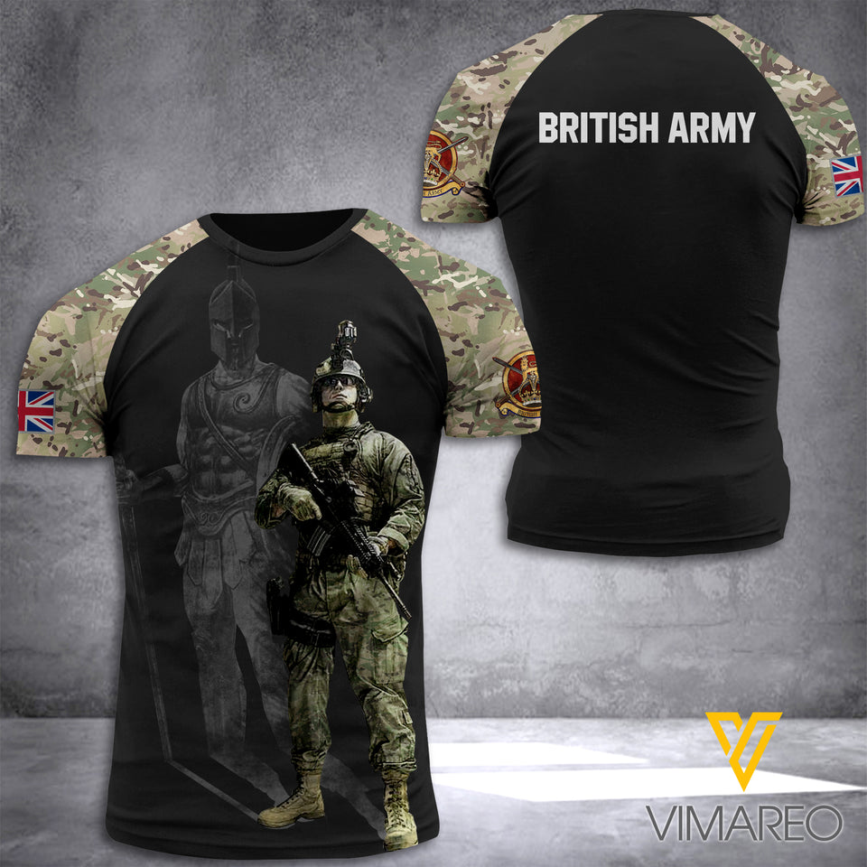 BRITISH ARMY TSHIRT 3D PRINTED MAY-DT12