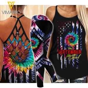 SEPTEMBER GIRL CRISS-CROSS TANK TOP LEGGING JUL-LN20