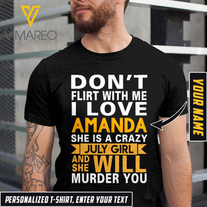 VMMH PERSONALIZED JULY GIRL TSHIRT PRINTED MAR-QH03