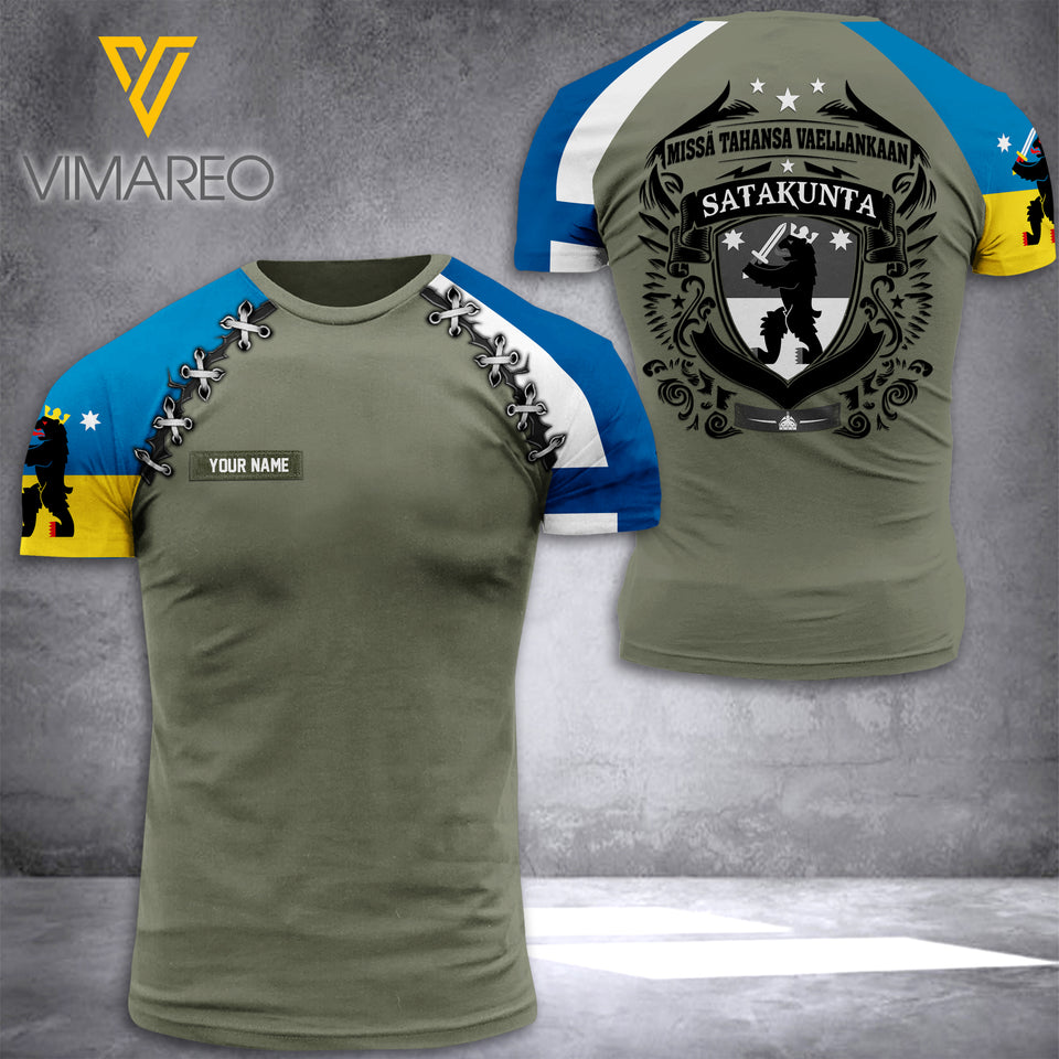PERSONALIZED satakunta TSHIRT 3D PRINTED JUL-LN24