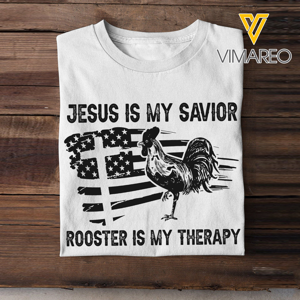 PERSONALIZED JESUS IS MY SAVIOR ROOSTER IS MY THERAPY  HEART BALLOONS QTHC1501