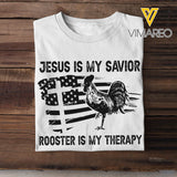 PERSONALIZED JESUS IS MY SAVIOR ROOSTER IS MY THERAPY  HEART BALLOONS QTHC1501