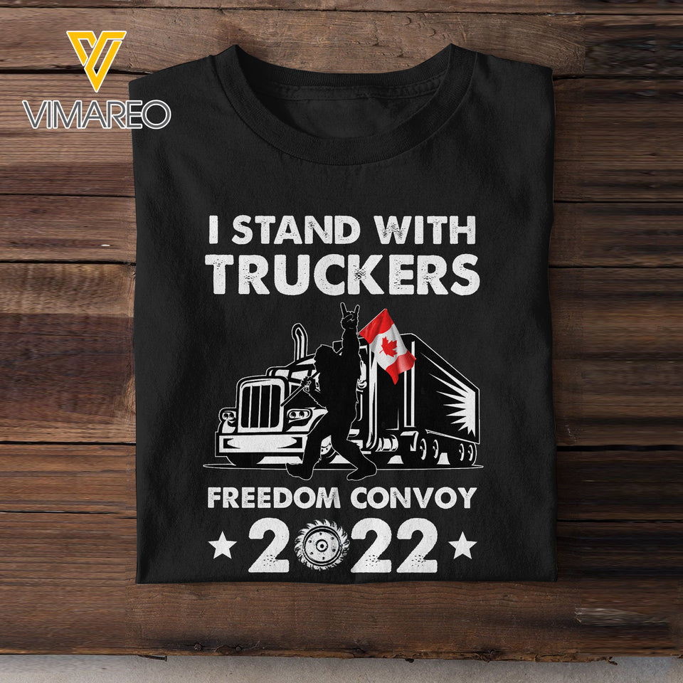 Canada Freedom convoy truckers TSHIRT 3D PRINTED