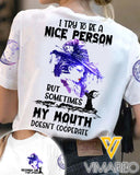 December Girl Try To Be A Nice Person But Sometimes Mouth Doesn't Cooperate TSHIRT PRINTED SEP-LN10
