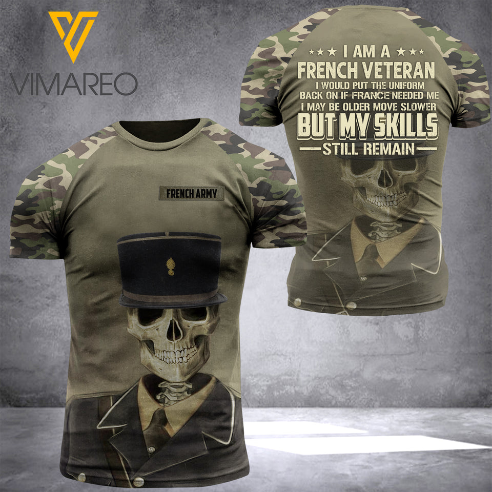 FRENCH ARMY CAMO TSHIRT PRINTED JUE-QH17