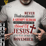 Grumpy Oldman Was Born In November TSHIRT PRINTED SEP-LN01