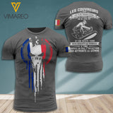 France Roofer TSHIRT 3D PRINTED AUG-MQ31