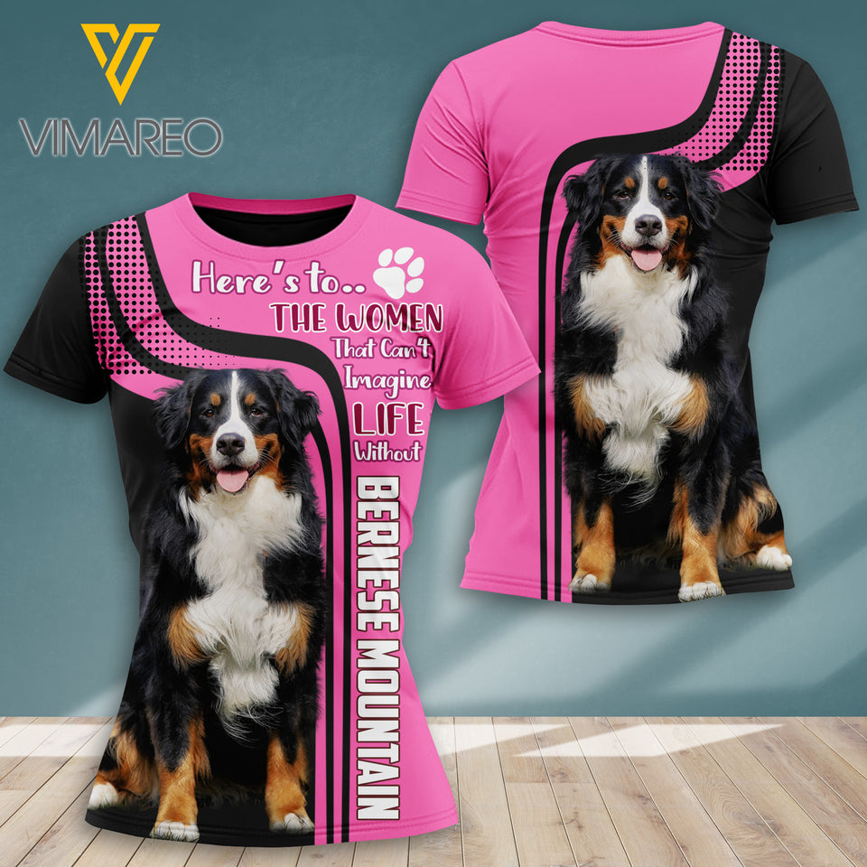 Bernese Mountain Dog TSHIRT 3D PRINTED OCT-QH01