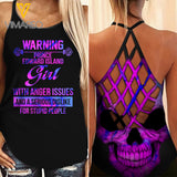 Prince Edward Island Girl Criss-Cross Open Back Camisole Tank Top Legging MAR-DT18 CA