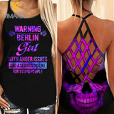 Berlin Girl Criss-Cross Open Back Camisole Tank Top Legging MAR-DT19 GER