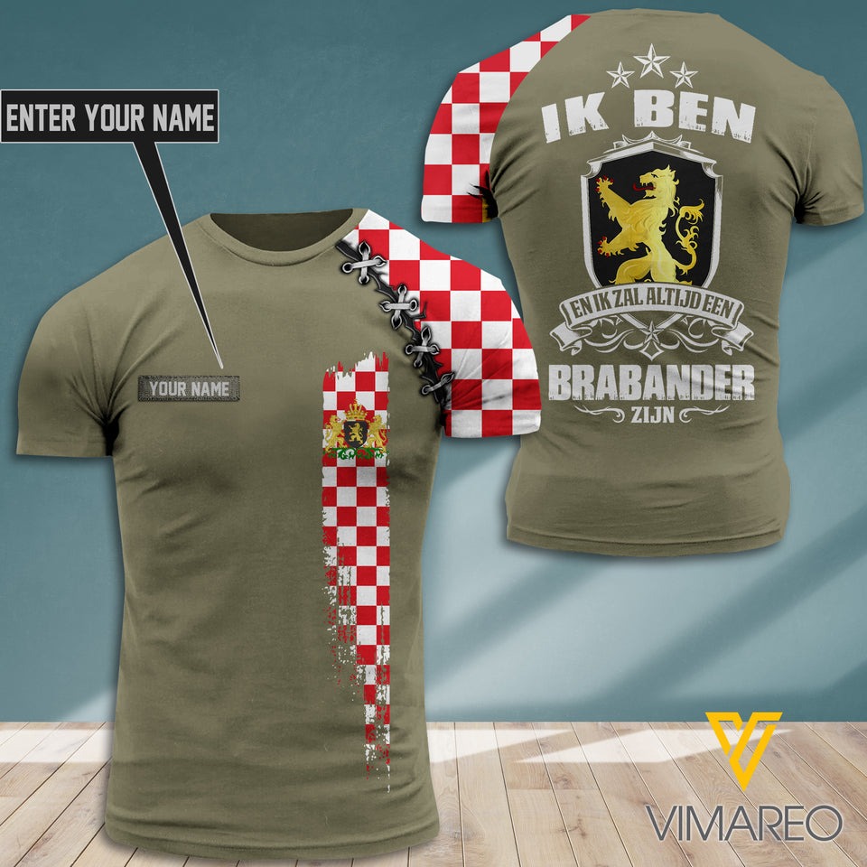 PERSONALIZED Brabander TSHIRT 3D PRINTED JUL-DT24