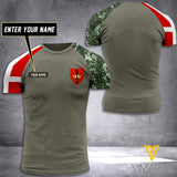 Danish Artillery Regiment CAMO TSHIRT 3D PRINTED JUE-QH18