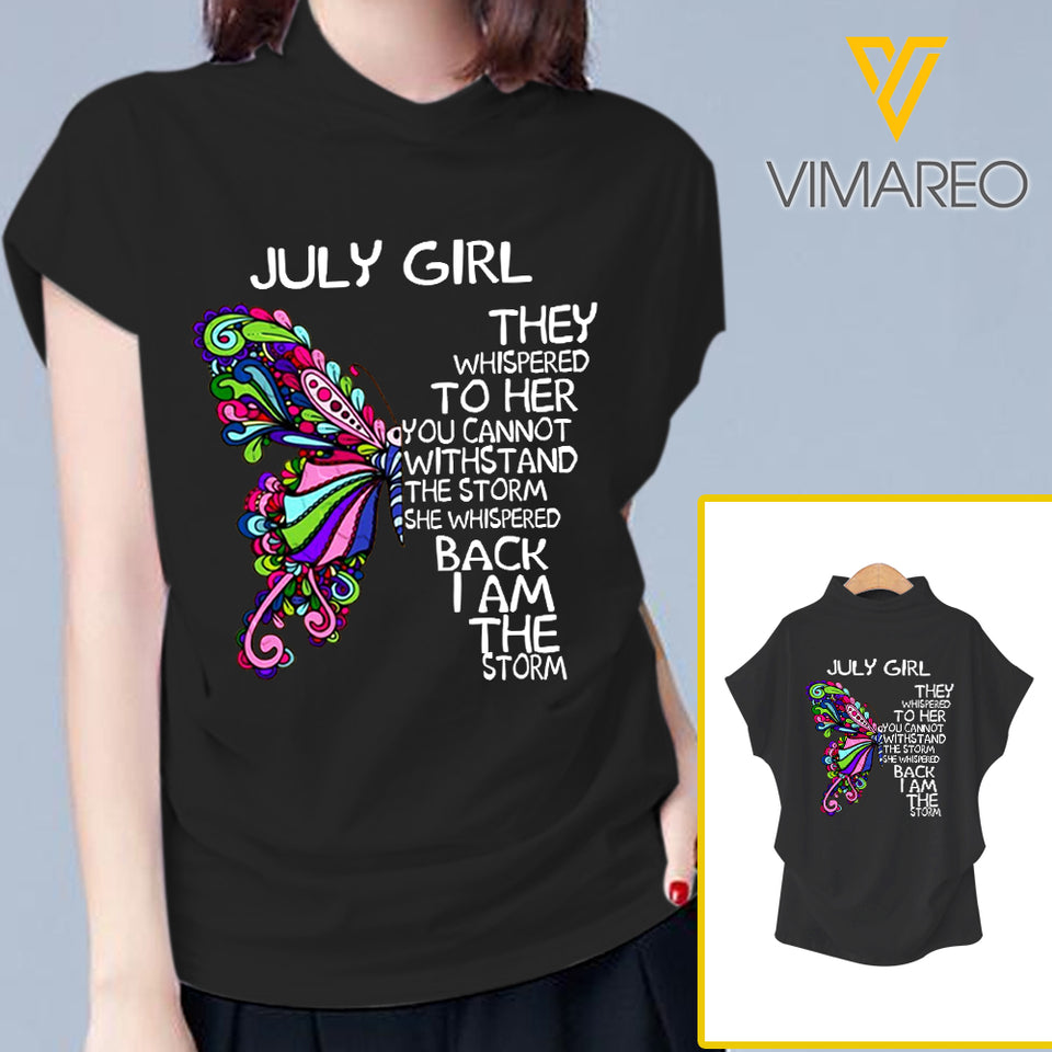 July Girl Turtleneck Short Sleeve Tshirt JUE-MQ08