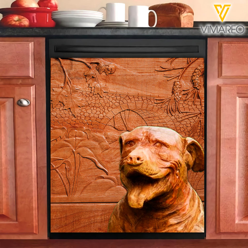 Pitbull Dog Kitchen Dishwasher Cover OCT-MQ07