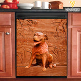 Pitbull Dog Kitchen Dishwasher Cover OCT-MQ07