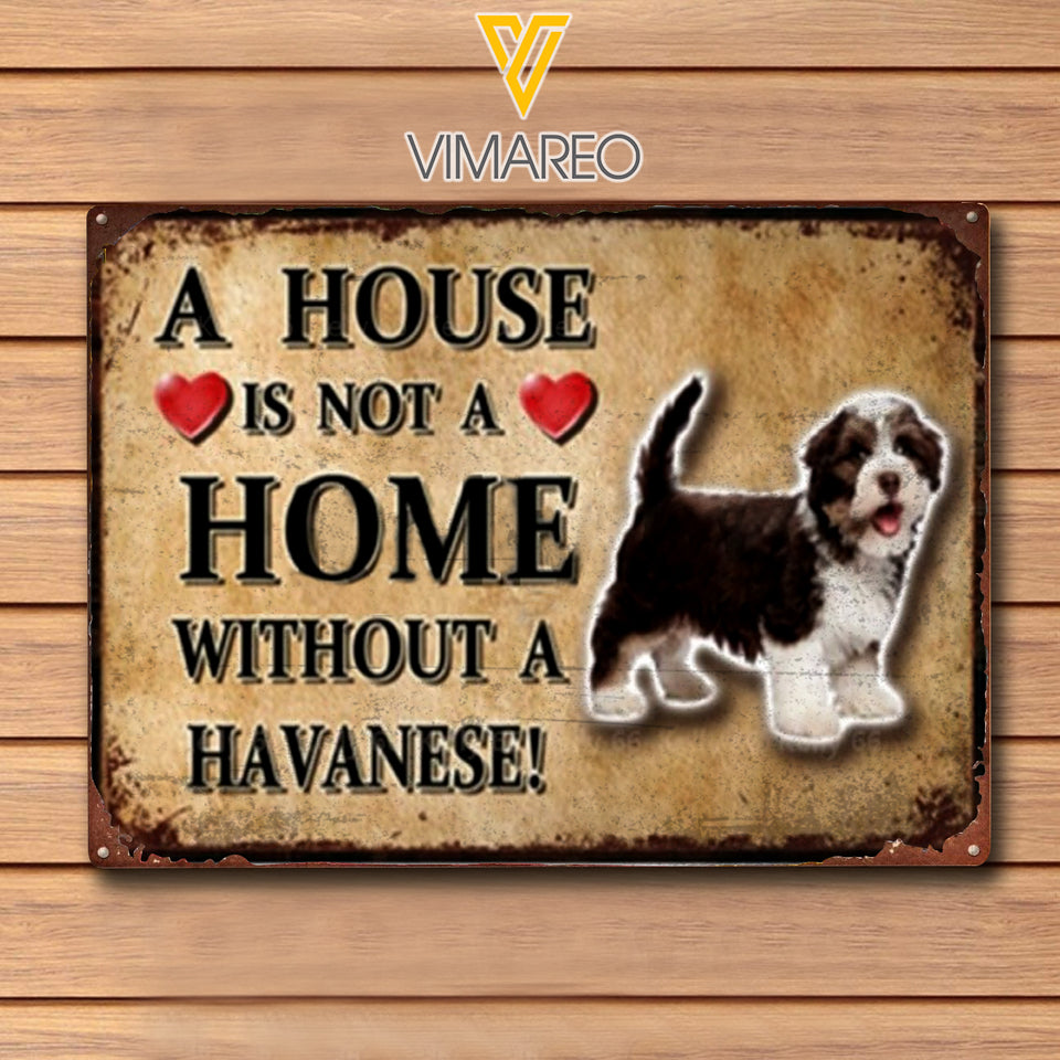 Havanese Dog Metal Sign MAY-LN12