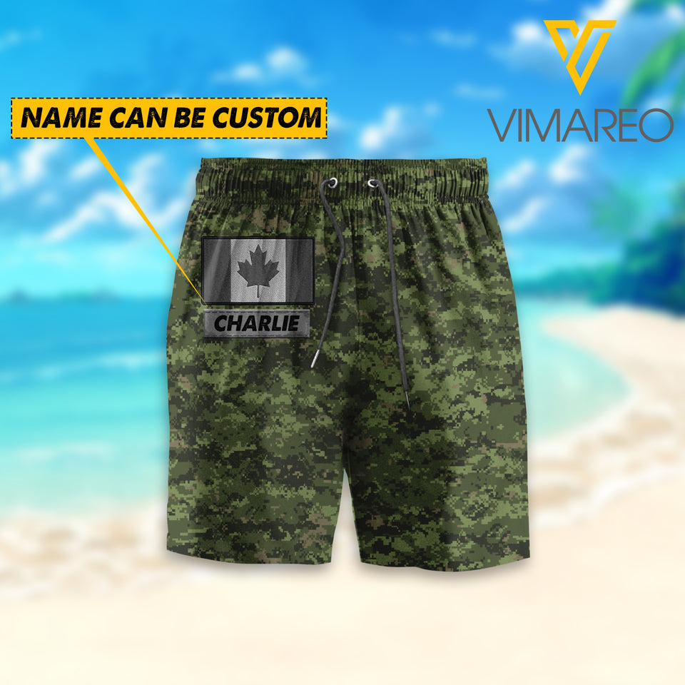Personalized Canadian Soldier/Veterans Camo Short Pants Printed 22FEB-HC28