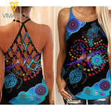 Australian Girl Criss-Cross Open Back Camisole Tank Top APR-QH14