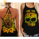 June Girl Criss-Cross Open Back Camisole Tank Top MAR-QH16