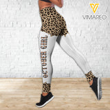 OCTOBER GIRL BLOOD OF JESUS COMBO HOODIE / LEGGING PRINTED 3D