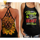 KHMD SOFTBALL BEAUTY Criss-Cross Tank Top 2906