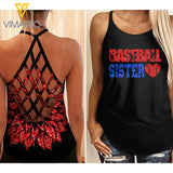 KHMD BASEBALL SISTER Criss-Cross Tank Top 1504