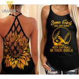 KHMD SOFTBALL SOME GIRLS Criss-Cross Tank Top 2906