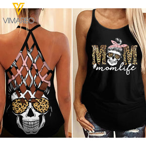 KHMD MOM LIFE Girl Criss-Cross Tank Top 2903