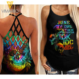 KHMD JUNE GIRL Criss-Cross Tank Top