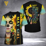 KHMD MAY GIRL CONTROL T SHIRT 3D PRINTED