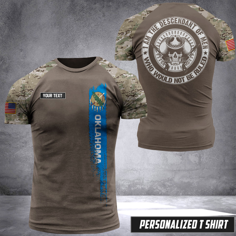 KHMD Customized RULED OKLAHOMA 3D Printed Shirt 0505
