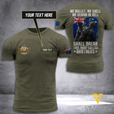 KHMD Customized NO BULLET AU 3D Printed Shirt 1305