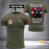 KHMD Customized NO BULLET DENMARK 3D Printed Shirt 1305