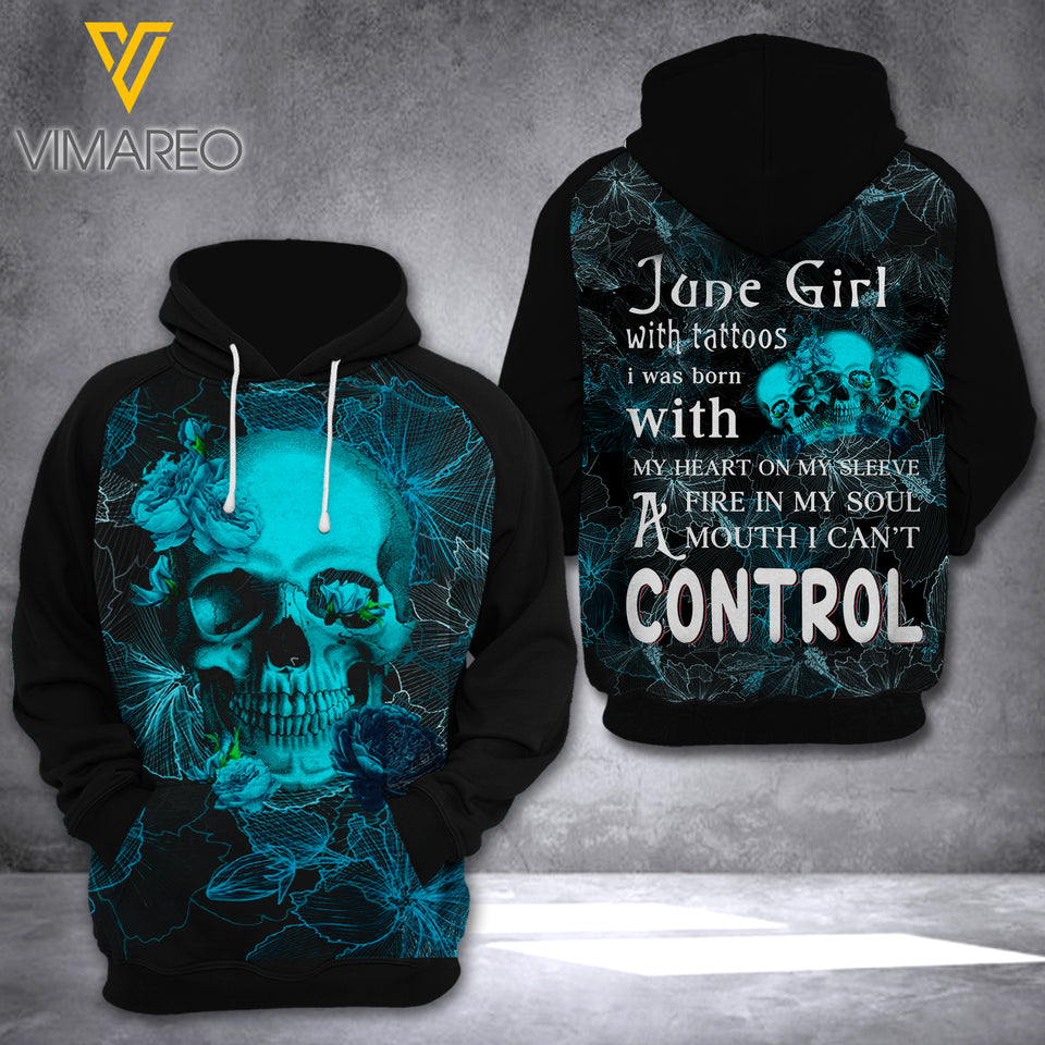 KHMD JUNE GIRLS CONTROL HOODIE 3D PRINTED