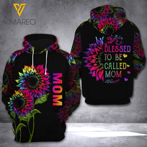 LKH BLESSED TO BE CALLED MOM HOODIE 3D PRINTED