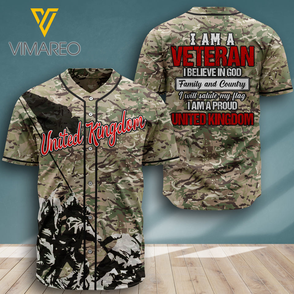KHMD UK VETERAN BASEBALL JERSEY 3D PRINTED 1606