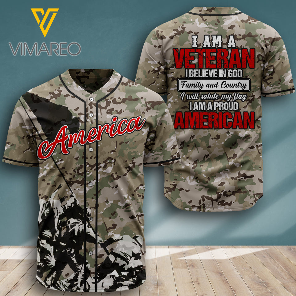 KHMD US VETERAN BASEBALL JERSEY 3D PRINTED 1606