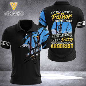 KHMD FATHER'S DAY ARBORIST POLO SHIRT 3D PRINTED