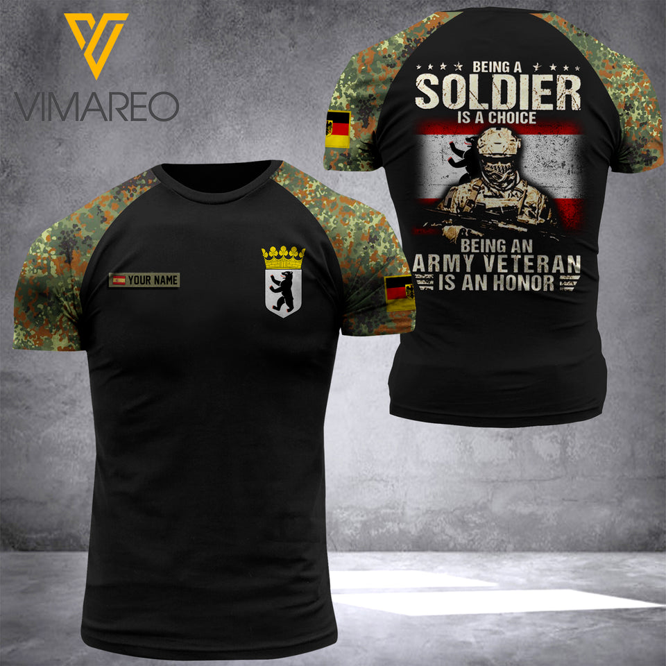 KHMD Customized SOLDIER BERLIN 3D Printed Shirt 1305