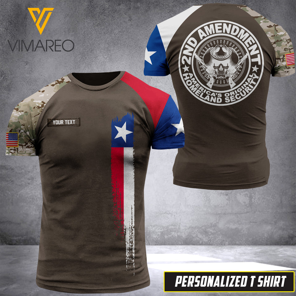 KHMD Customized HOMELAND TEXAS 3D Printed Shirt 0505