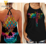 KHMD JUNE GIRL Girl Criss-Cross Tank Top 1703