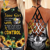 KHMD JUNE GIRL Criss-Cross CONTROL Tank Top Legging