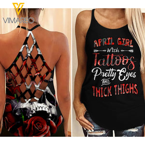 KHMD APRIL Girl Criss-Cross Tank Top 1803