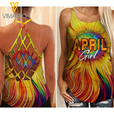 KHMD APRIL GIRL Girl Criss-Cross Tank Top