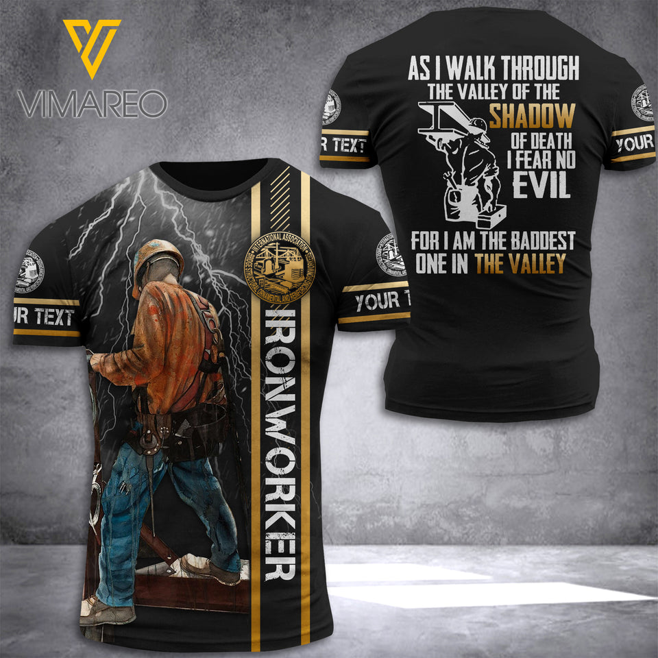 KHMD Customized IRONWORKER Printed Shirt 1106