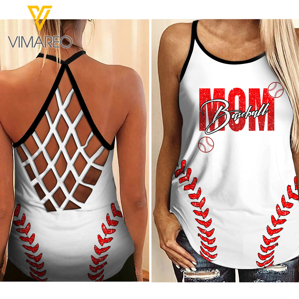 KHMD BASEBALL Criss-Cross Tank Top
