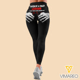 Taken by a crazy Logger Criss-Cross Open Back Camisole Tank Top Legging