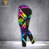 May girl beautyful ray of freaking sunshune Criss-Cross Open Back Camisole Tank Top Legging