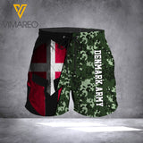 DENMARK ARMY T-SHIRT/SHORT 3D PRINTED