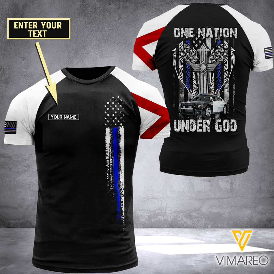 florida BLUE LINE CUSTOMIZE T SHIRT 3D PRINTED TMT